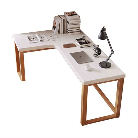 Builders Wholesale Flooring Solid pine wood L Shape desk | Wayfair