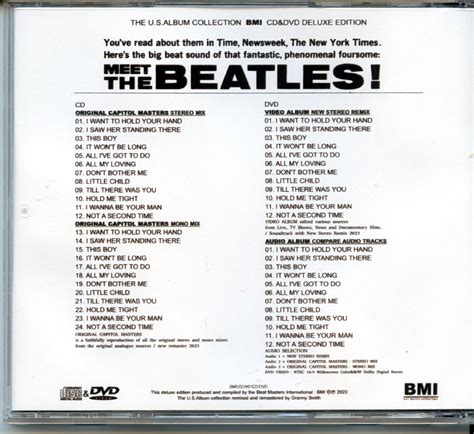 The Beatles - Meet The Beatles ( 1 CD - 1 DVD ) ( 2023 BMI ) ( The US ...