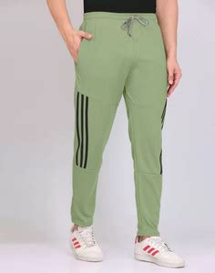 Selvia Striped Men Green Track Pants - Buy Selvia Striped Men Green ...