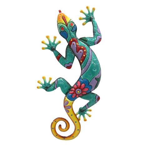 Bright Gecko Metal Outdoor Wall Decor, 24" | At Home
