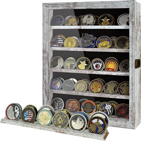 Amazon.com - 2 Pcs Military Challenge Coin Display Case Lockable ...