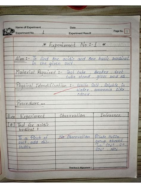 Chemistry Practical File 的图像结果