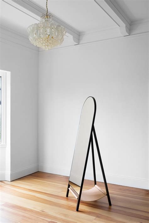 Easel Floor Mirror Wash Grey at Erma Nunnery blog