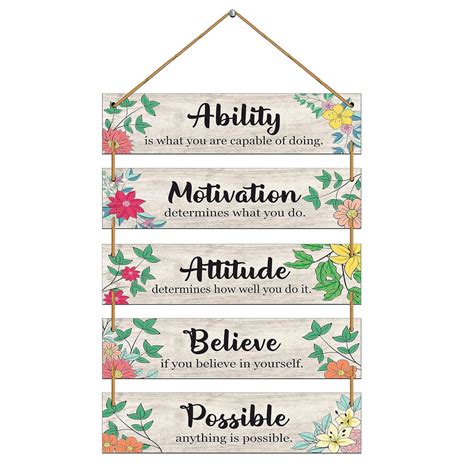 Amazon Brand - Umi Set of 5 Motivational Quotes on Team work Wall ...