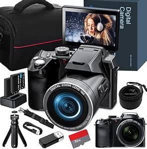 Buy Monitech Digital Camera for Photography 64MP, 4K Vlogging Camera ...