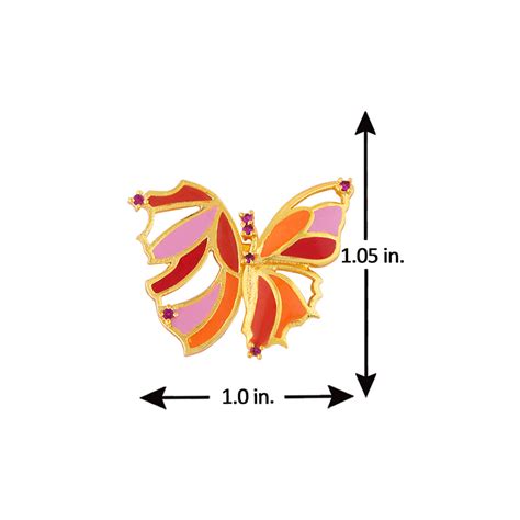 Butterfly Cute Orange Studs – VOYLLA