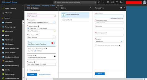 Azure Start Database 的图像结果