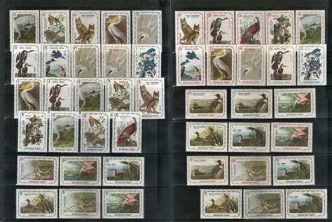 Haiti 47 Diff. Water Birds Owl Paintings Wildlife Fauna MNH/MH # 1028 ...