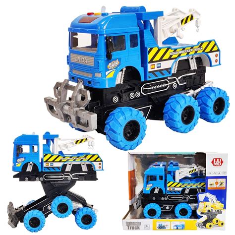 FunBlast 6 Wheel Drive Friction Powered Crane Truck Toy for Kids ...