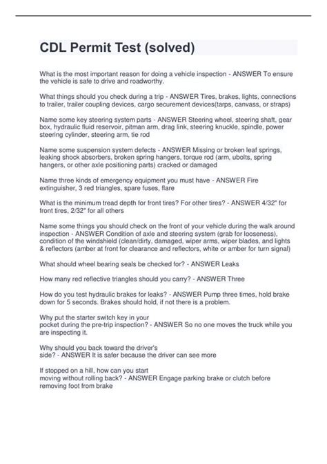 Image result for CDL Permit Not-For Knowledge Test