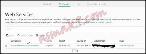 Image result for Change Web Service Input in Microsoft Machine Learning Studio Classic