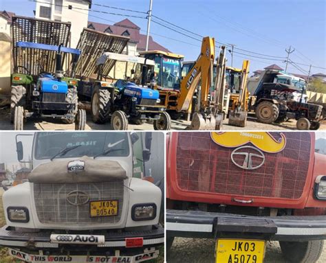Crackdown on illegal mining: Police seize 6 vehicles, 3 JCBs in twin ...