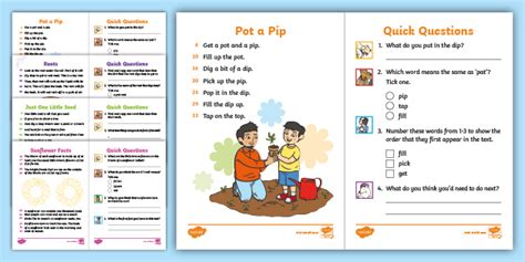 Phonetically-Decodable 60-Second Reads: Plants Activity Pack