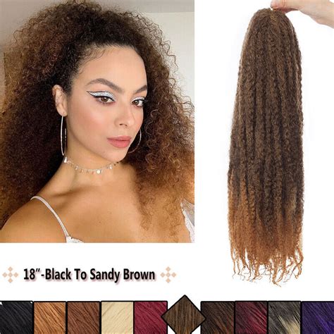 Afro Kinky Bulk Hair Extensions Curly Twist Crochet | Ubuy India