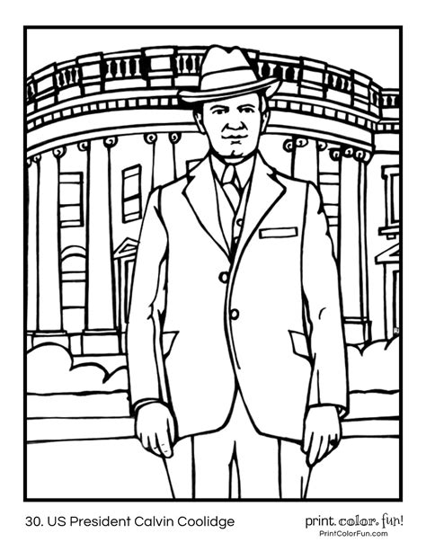President Coloring Pages 的图像结果