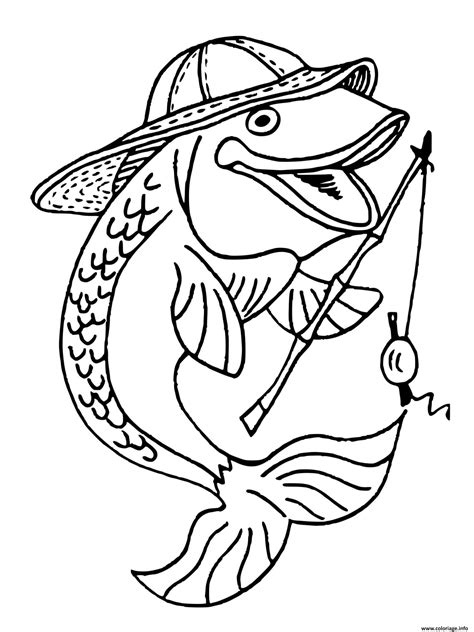 Printable Fishing Coloring Pages