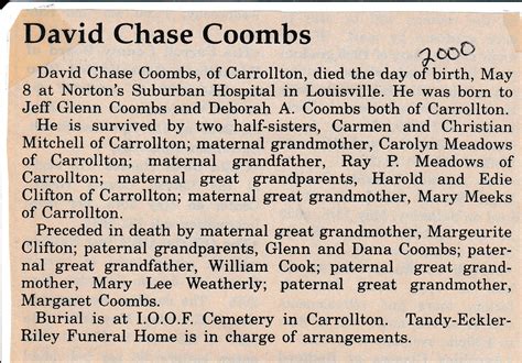 Carroll County Obituaries