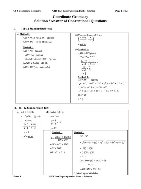 Solving Problems On Coordinate Geometry 的图像结果