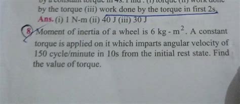 Image result for Torque Work Problem