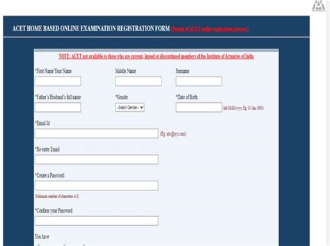 ACET March 2021 application released at actuariesindia.org, Get direct ...