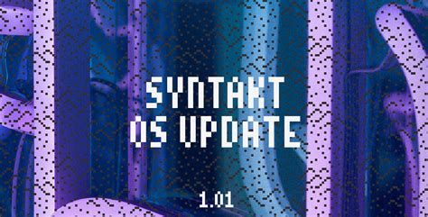 OS Update: Syntakt 1.01 - News - Elektronauts