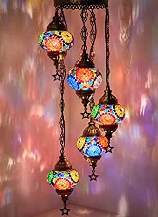 Mosaic Chandelier,Mosaic Lamp,Turkish Lamp,Moroccan Lantern : Home ...