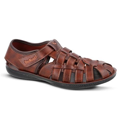 Buy Men's Fisherman Sandals - WG5713 Brown Online – Walkaroo Footwear