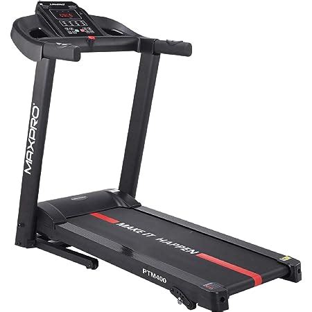 Buy MAXPRO PTM400 2Hp (4 HP Peak) DC Motorized Foldable Treadmill, Home ...