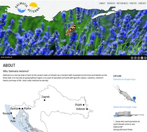 Dalmatia aeterna na webu | mala tvornica ideja