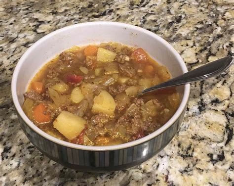 Instant Pot Cabbage and Beef Soup Recipe