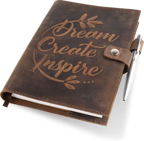 Leather Journals for Women for Writing - Inspirational Journal Refillable - Moonster Handmade ...