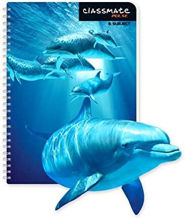 Classmate Pulse 6 Subject 3D Spiral Notebooks - Single Line, 300 Pages ...