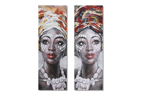 Cuadro Africana en Lienzo - Cuadros Anseli