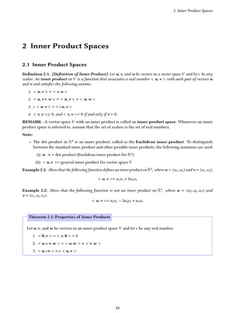 Inner Product Spaces Tutorials 的图像结果