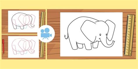 How to Draw an Elephant Art Animation | Twinkl Go