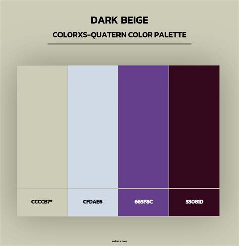 Dark Beige color palettes - colorxs.com