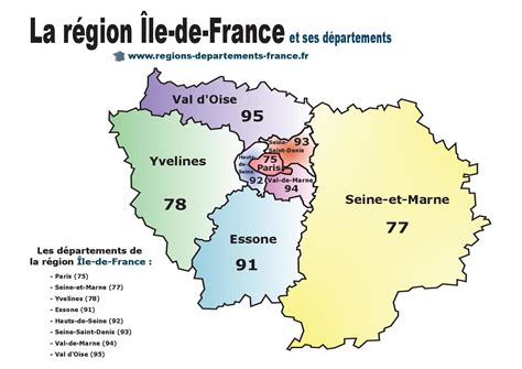 Département 95 : le VAL-D'OISE carte, région, localisation et ...