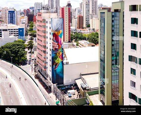 Sao Paulo, Sao Paulo, Brazil. 22nd Nov, 2020. Aerial view of the panel ...