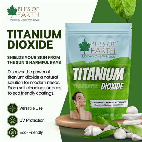 Bliss of Earth Titanium Dioxide For Soap Shampoo & Cosmetics Making, N