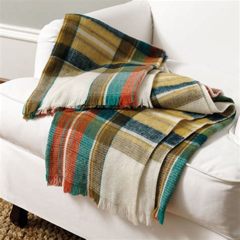 Autumn Oversize Plaid Throw | Ballard Designs | Farmhouse fall decor ...
