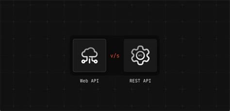 REST API vs Web API 的图像结果