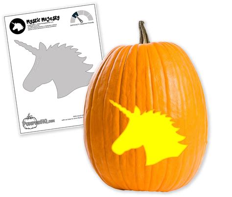 Unicorn Pumpkin Stencil