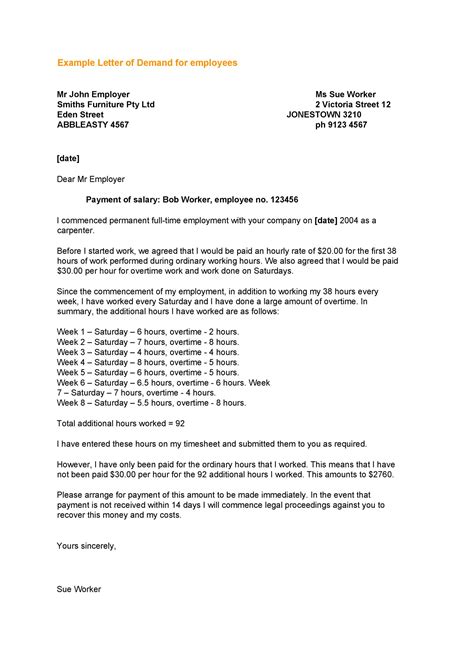 40 Best Demand Letter Templates (Free Samples) ᐅ TemplateLab