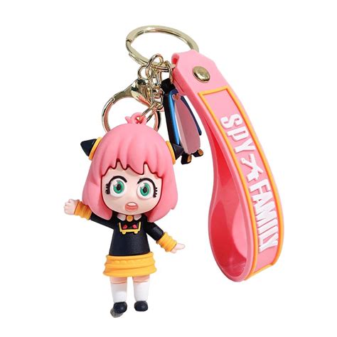 Funfob Spy X Family Anya Forger Keychain with Hook & Strap for Anime ...