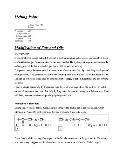 Lipid 2 - According to 2023 Regulations - Melting Point Modification of ...