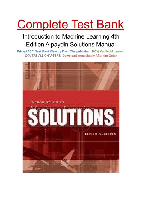 Image result for Introduction to Machine Learning Book PDF
