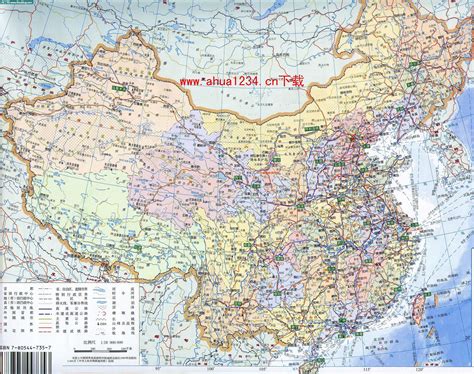 中国地图全图（Map of China高清版)