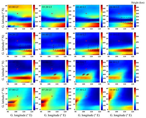 ANGEO - Equatorial plasma bubbles developing around sunrise observed by an all-sky imager and ...