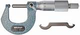 Mitutoyo 115-215 spherical face micrometer, ratchet stop, 0-25mm range ...