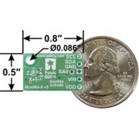 MinIMU-9 v5 Gyro, Accelerometer, and Compass at MG Super Labs India